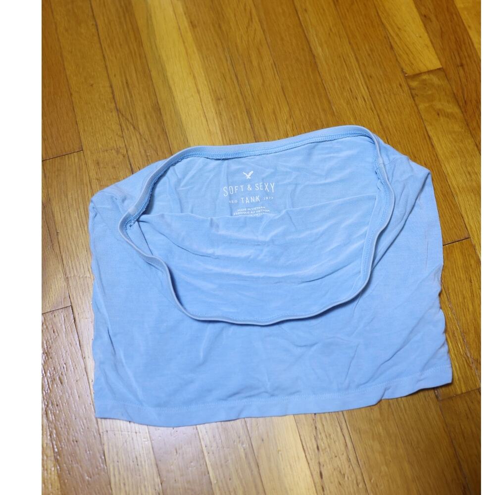 American Eagle Outfitters Soft & Sexy Tube Top Strapless blue S